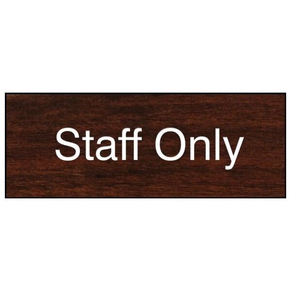 Accuform 8 in W x 3 in H, Engraved Plastic PSG918WL - main